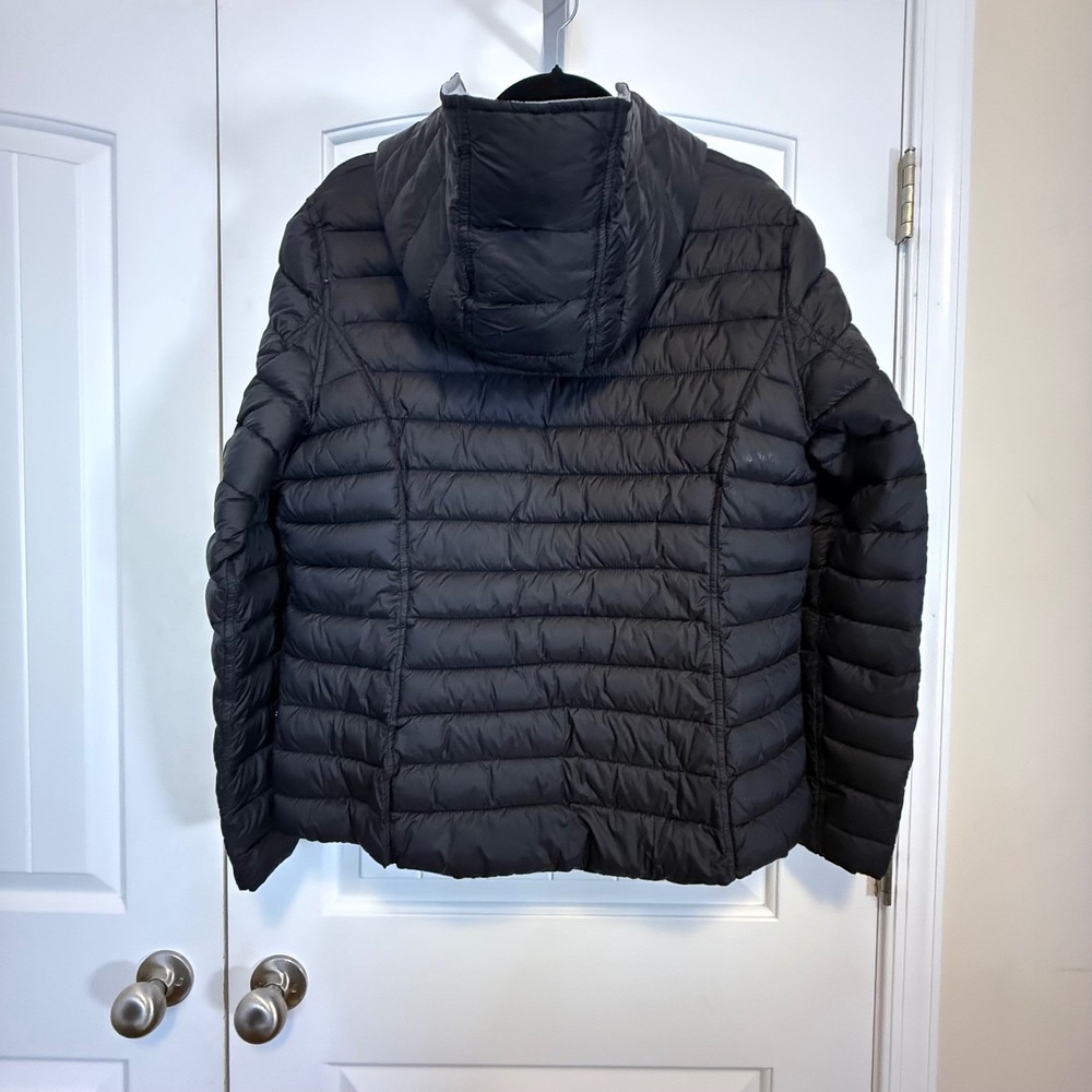 Nautica Reversible Womens XL Lightweight Hooded Puffer Jacket Quilted Full Zip - Picture 4 of 14